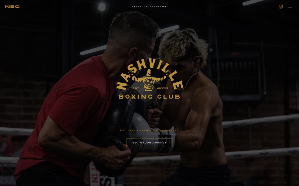The Nashville Boxing Club hero, as it ships